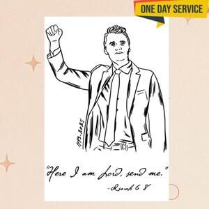 Charlie Kirk Here I Am Poster